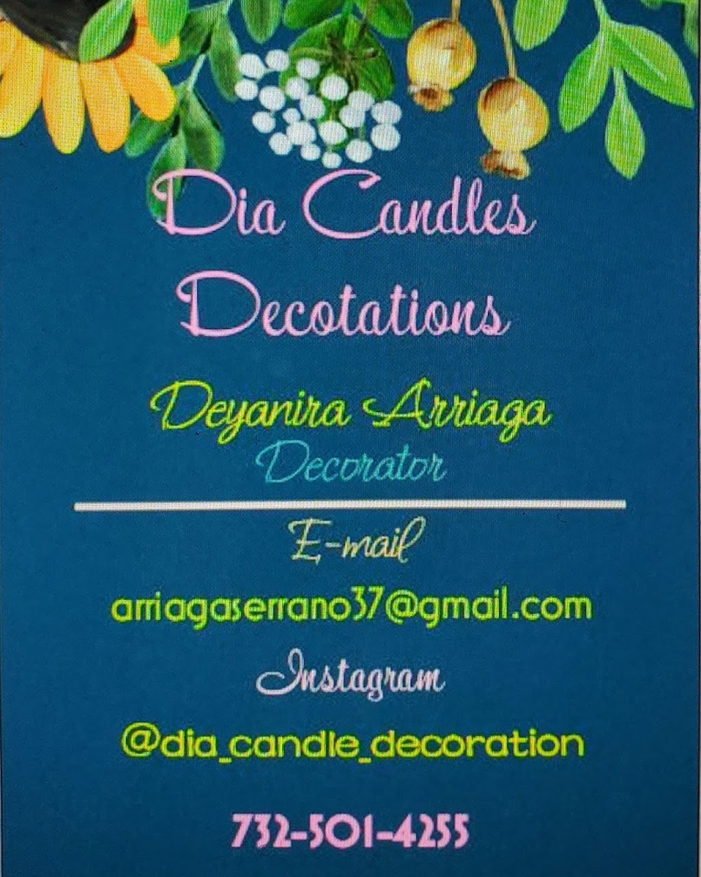 DIa Candles Decorations | Carteret, NJ 07008 | Phone: (732) 501-4255