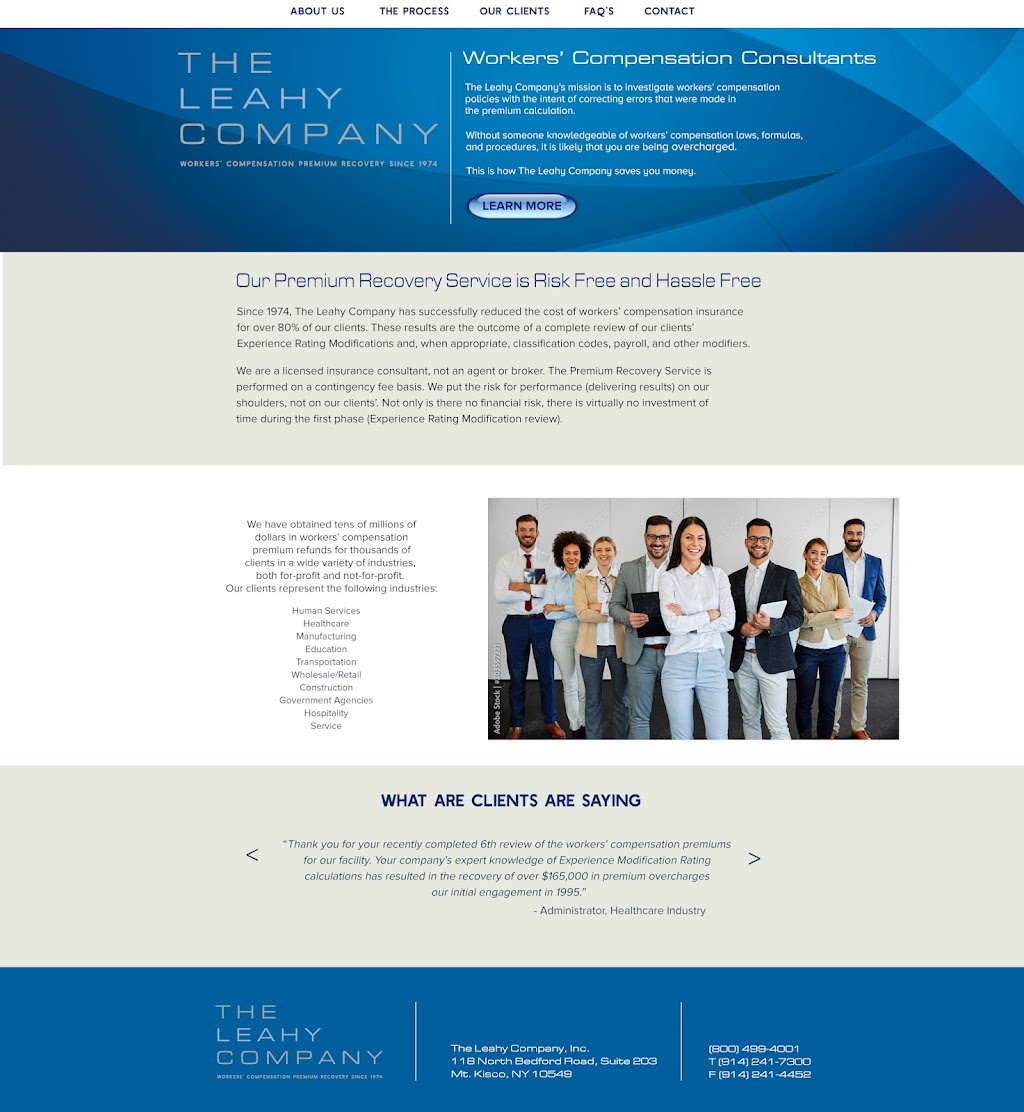 The Leahy Company, Inc. | 118 N Bedford Rd, Mt Kisco, NY 10549 | Phone: (914) 241-7300