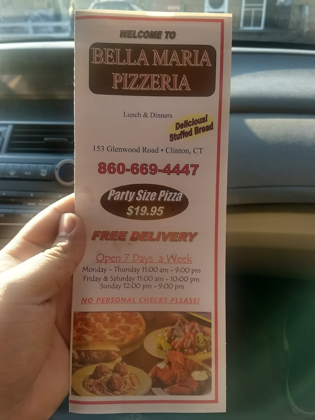 Bella Maria Pizzeria | 153 Glenwood Rd, Clinton, CT 06413 | Phone: (860) 669-4447