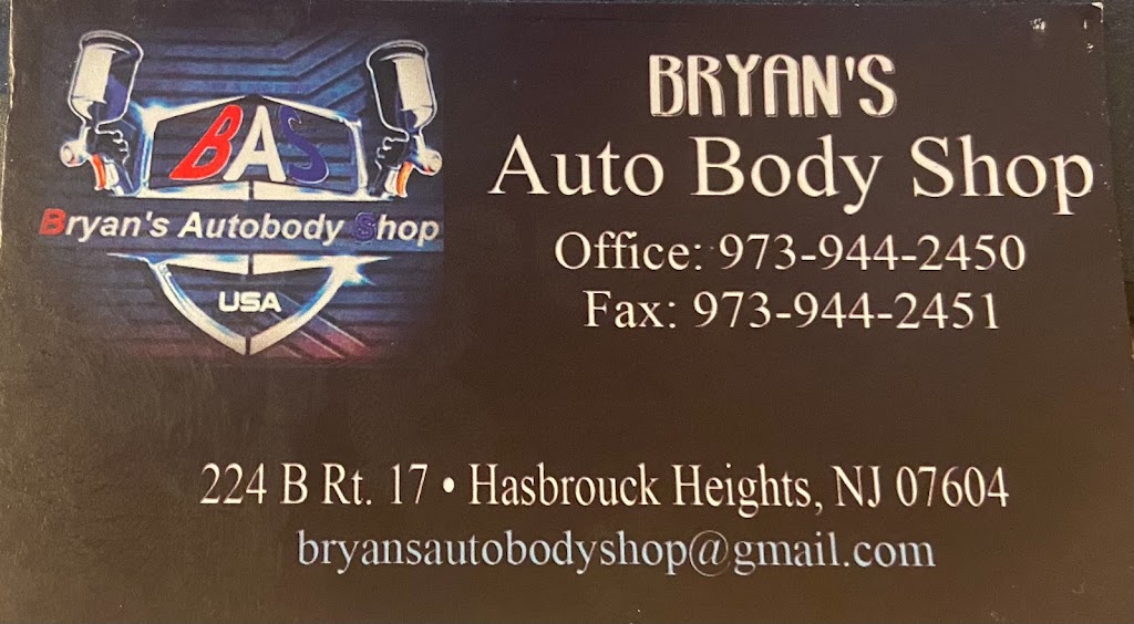 Bryans AutoBody | 224 B, NJ-17, Hasbrouck Heights, NJ 07604 | Phone: (973) 944-2450