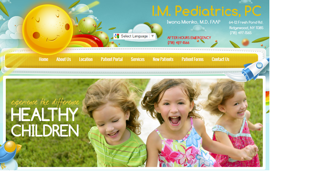 I M Pediatrics Pc: Mienko Iwona MD | 6412 Fresh Pond Rd, Ridgewood, NY 11385 | Phone: (718) 497-1565