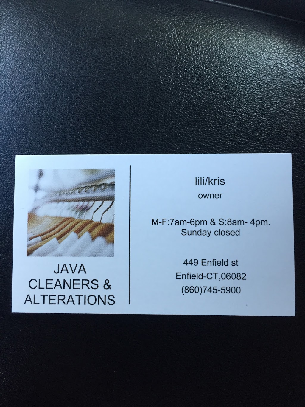 Java Cleaners & Alterations | 449 Enfield St, Enfield, CT 06082 | Phone: (860) 745-5900