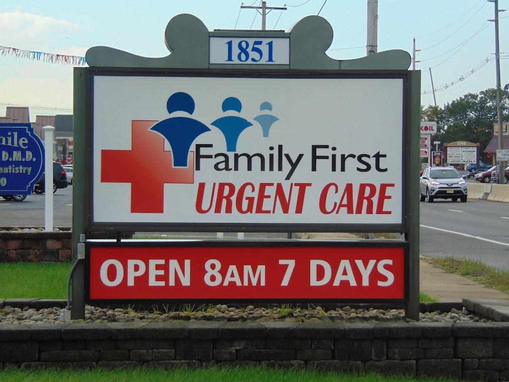 Family First Urgent Care | 1851 Hooper Ave, Toms River, NJ 08753 | Phone: (732) 255-2001
