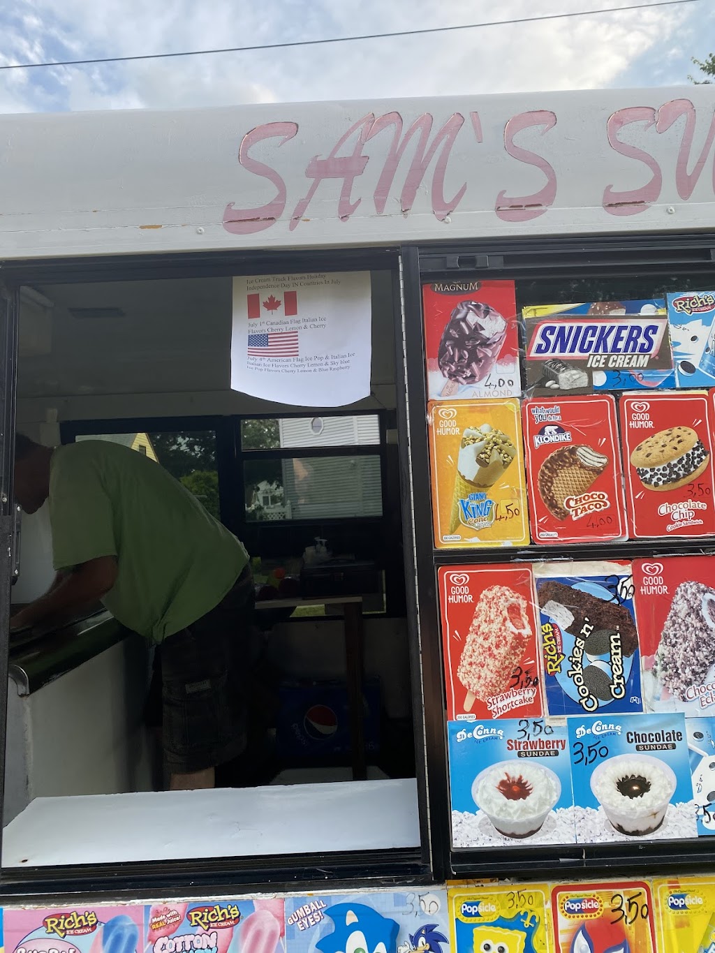 Ice Cream Truck - Sam’s Supercool | 4515 Birchwood Ct, North Brunswick Township, NJ 08902 | Phone: (848) 391-2069