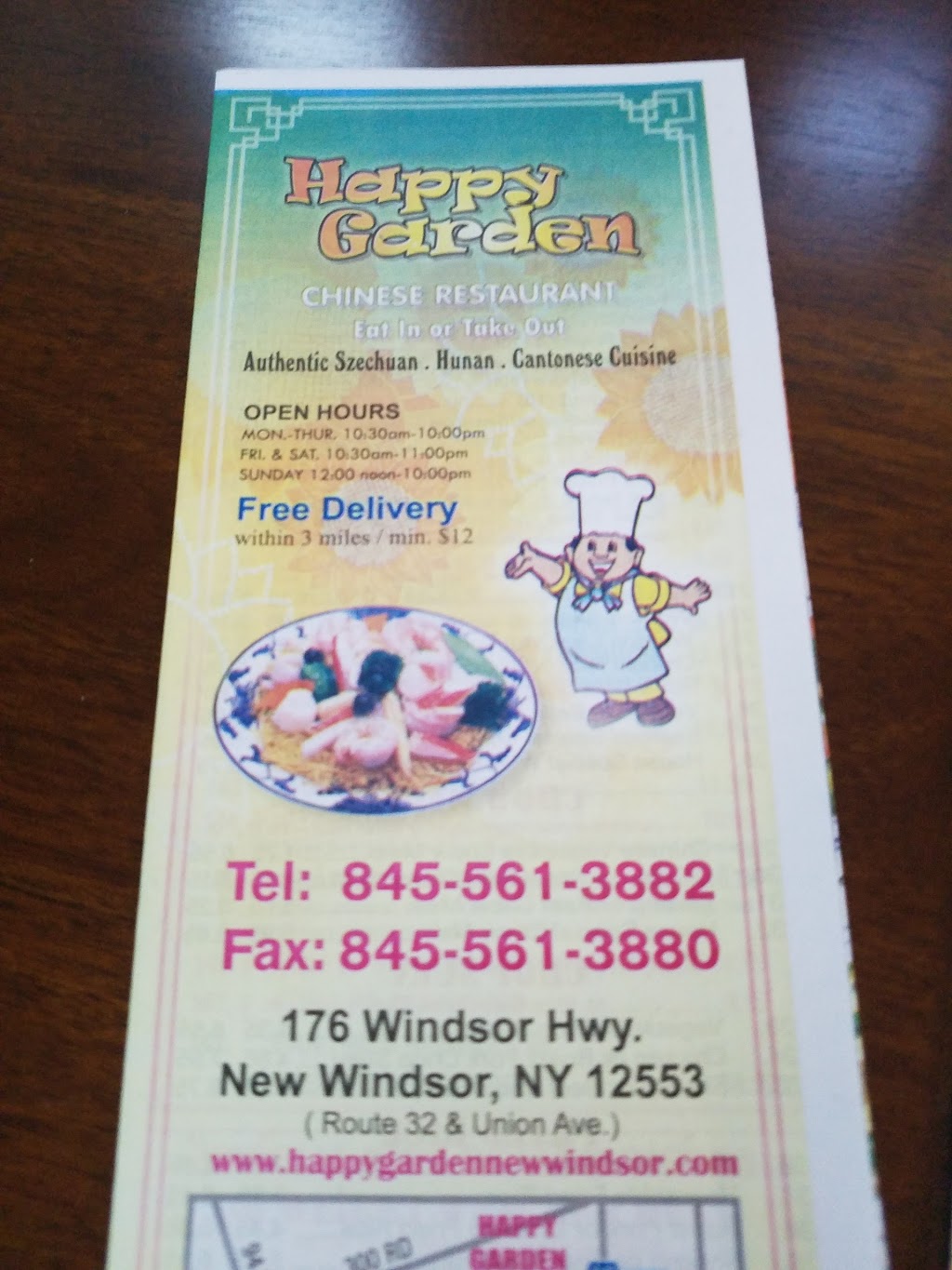 Happy Garden Restaurant | 176 Windsor Hwy, New Windsor, NY 12553 | Phone: (845) 561-3882