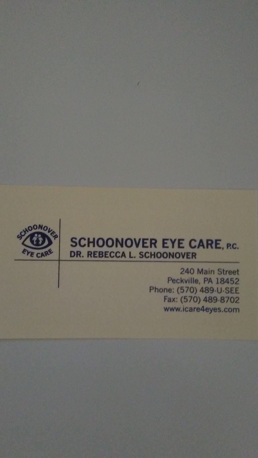 Schoonover Eye Care P.C. | 240 Main St, Peckville, PA 18452 | Phone: (570) 489-8733