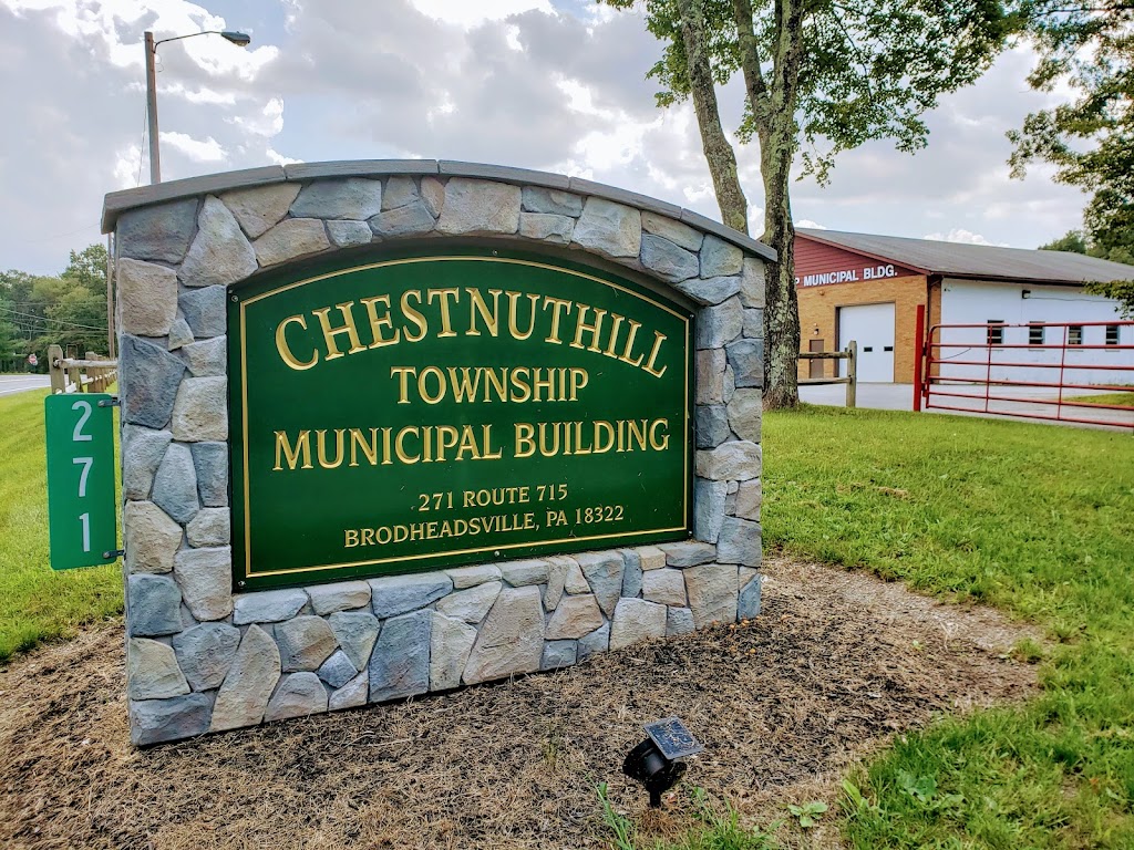 Chestnuthill Township Municipal Building | 271 PA-715, Brodheadsville, PA 18322 | Phone: (570) 992-7247