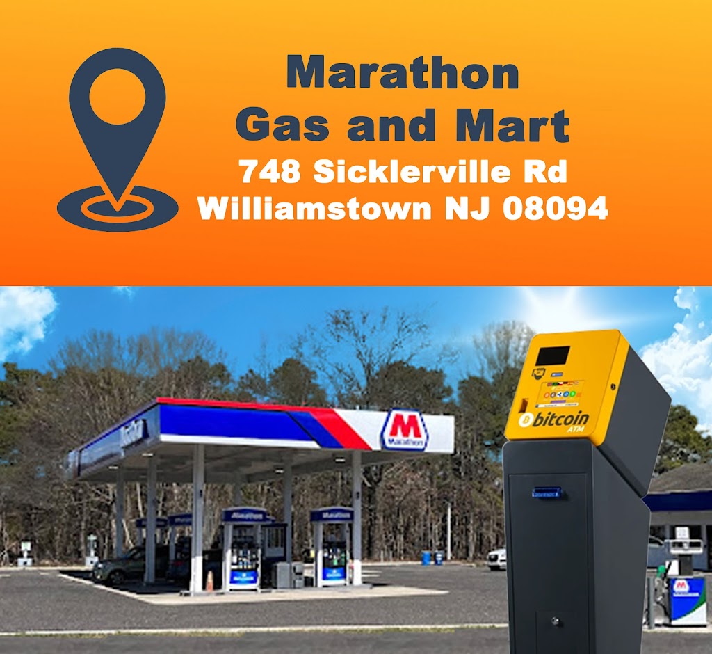 Bitcoin ATM Williamstown - Coinhub | 748 Sicklerville Rd, Williamstown, NJ 08094 | Phone: (702) 900-2037