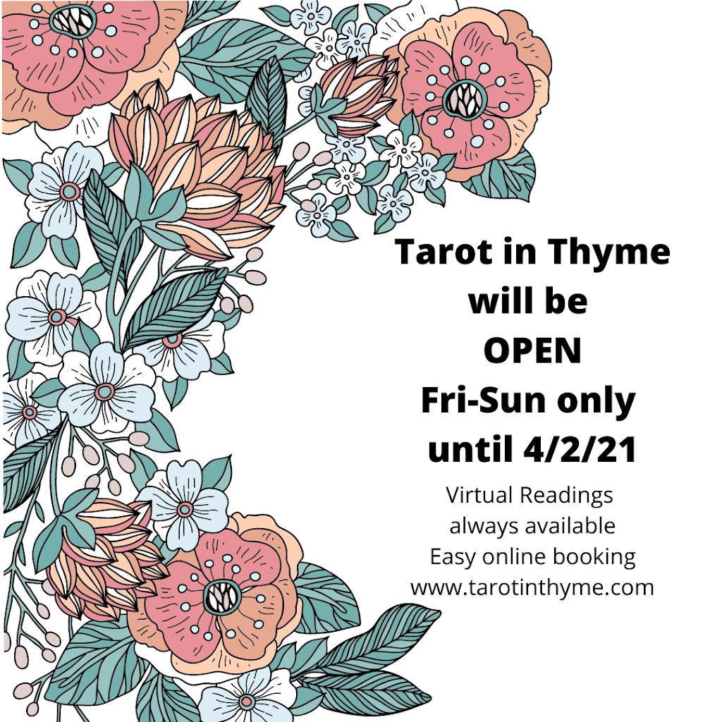 Tarot in Thyme | 31 N Main St, Kent, CT 06757 | Phone: (475) 218-3412
