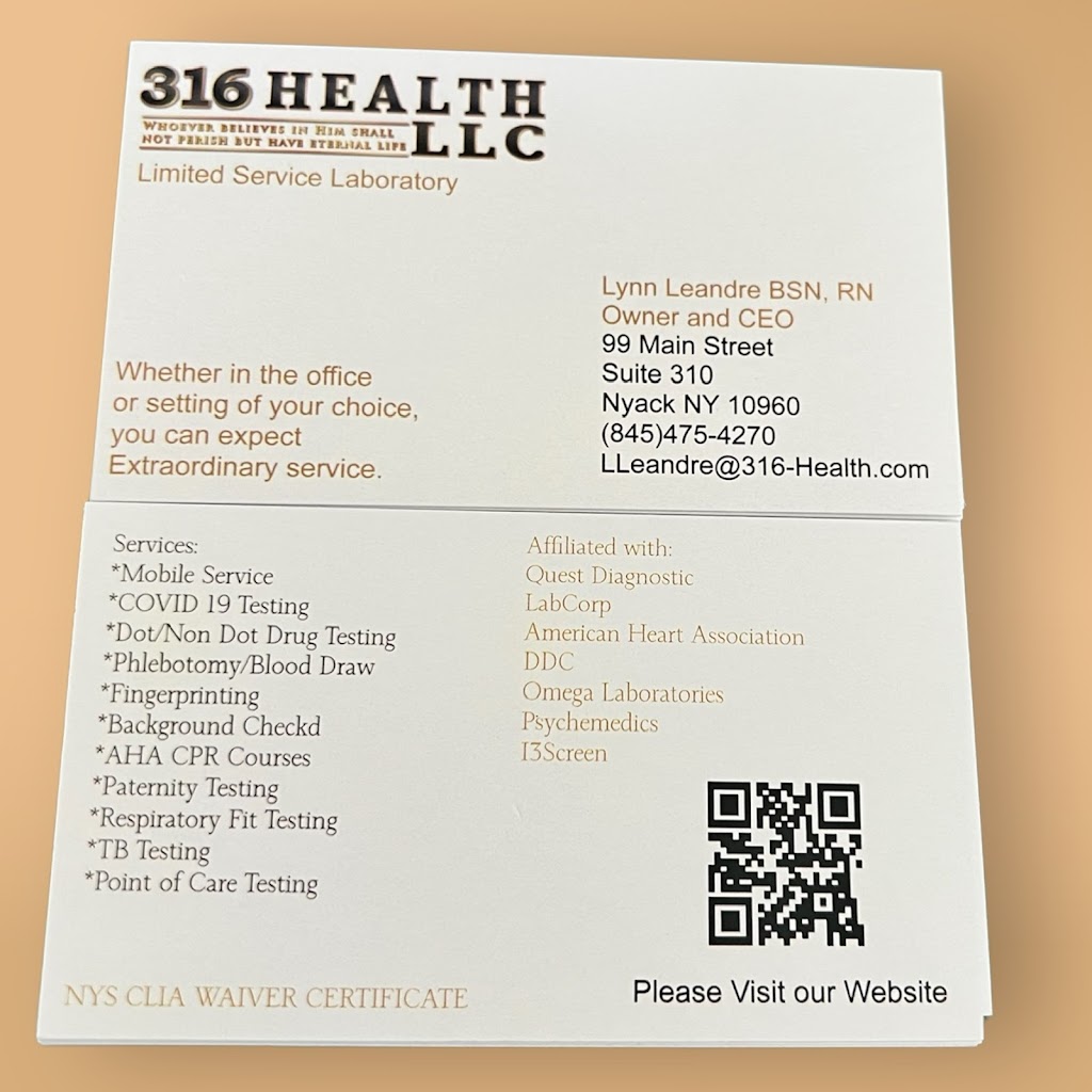 316 Health | 99 Main St #310, Nyack, NY 10960 | Phone: (845) 475-4270