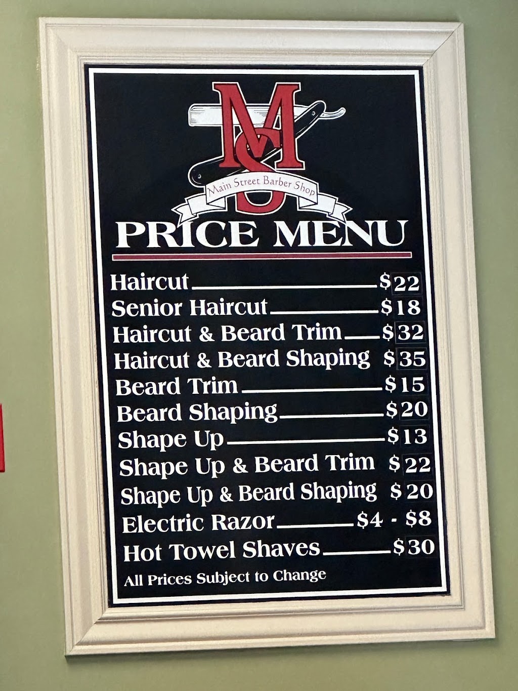 Main Street Barber Shop | 130 Atlantic City Blvd #2, Pine Beach, NJ 08741 | Phone: (732) 244-0631