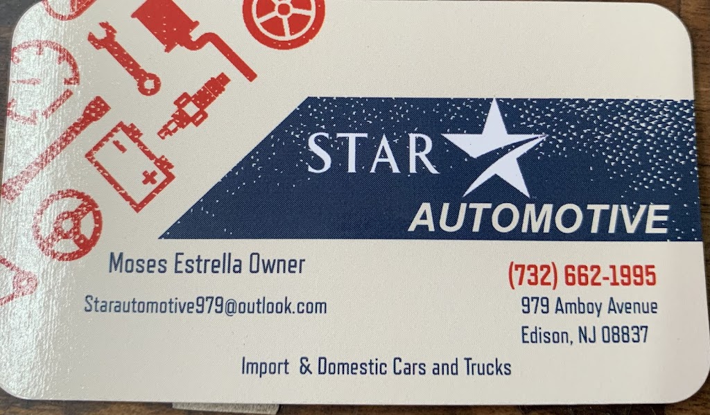 Star Automotive LLC | 979 Amboy Ave, Edison, NJ 08837 | Phone: (732) 662-1995