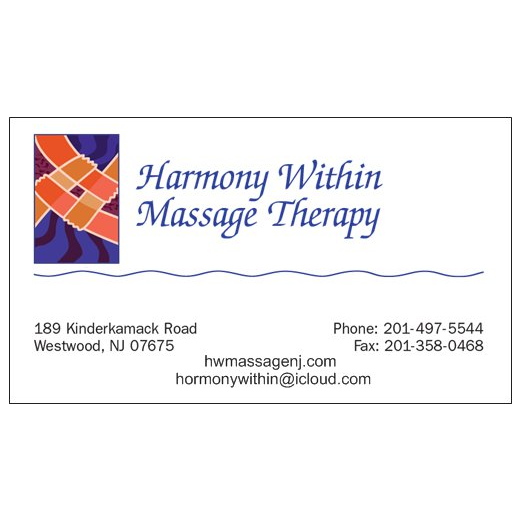 Harmony Within Massage Therapy | 189 Kinderkamack Rd, Westwood, NJ 07675 | Phone: (201) 497-5544