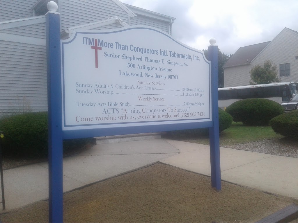 ITM More Than Conquerors Intl. Tabernacle, Inc. | 500 Arlington Ave, Lakewood, NJ 08701 | Phone: (732) 905-7434