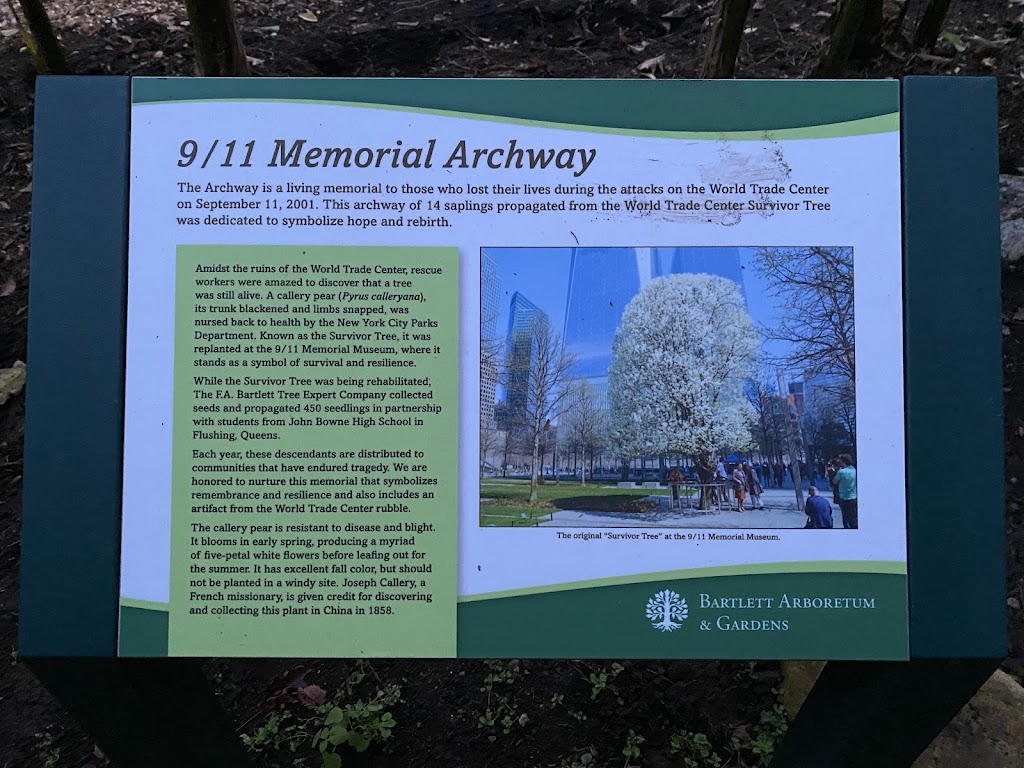 911 Archway of Remembrance | Bartlett Arboretum, 151 Brookdale Rd, Stamford, CT 06903 | Phone: (203) 322-6971