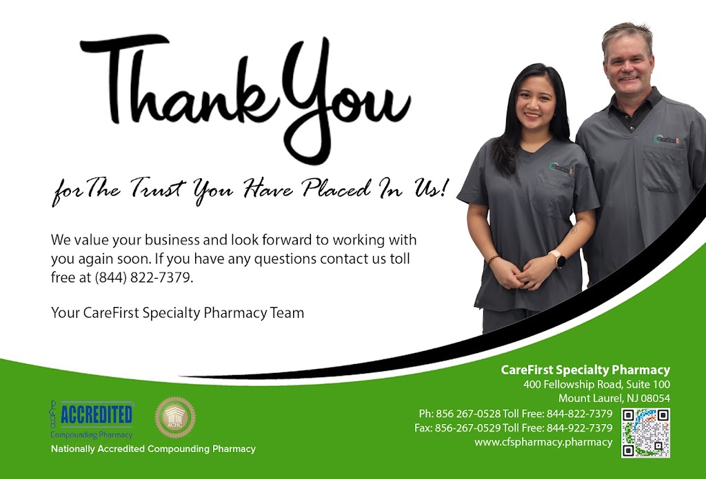 CareFirst Specialty Pharmacy | 400 Fellowship Rd # 100, Mt Laurel Township, NJ 08054 | Phone: (844) 822-7379