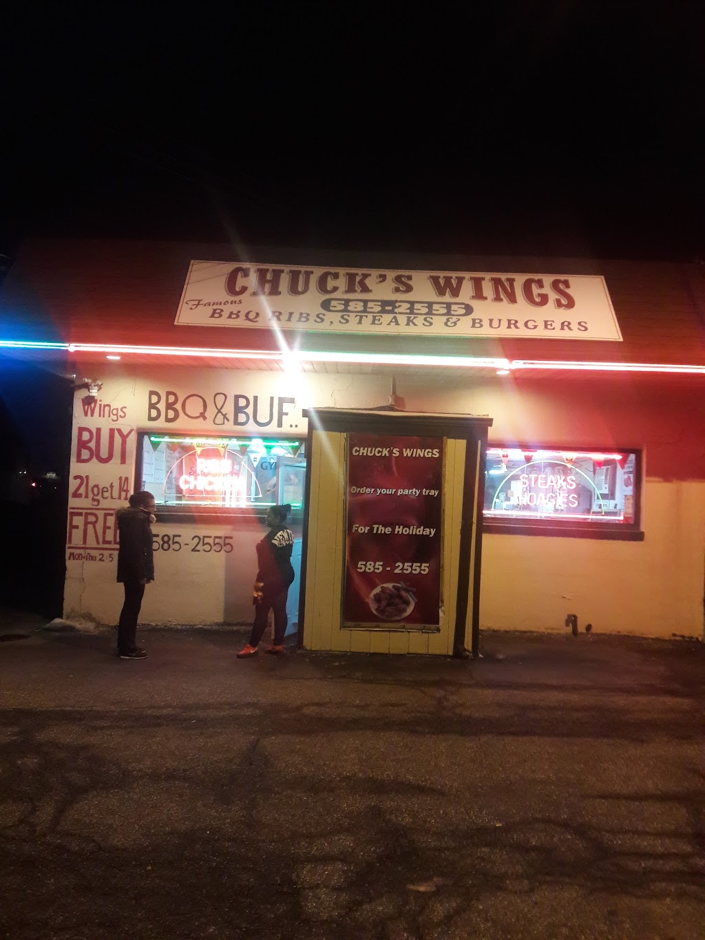 Chucks Wings | 4592 S Broad St, Hamilton Township, NJ 08620 | Phone: (609) 585-2555