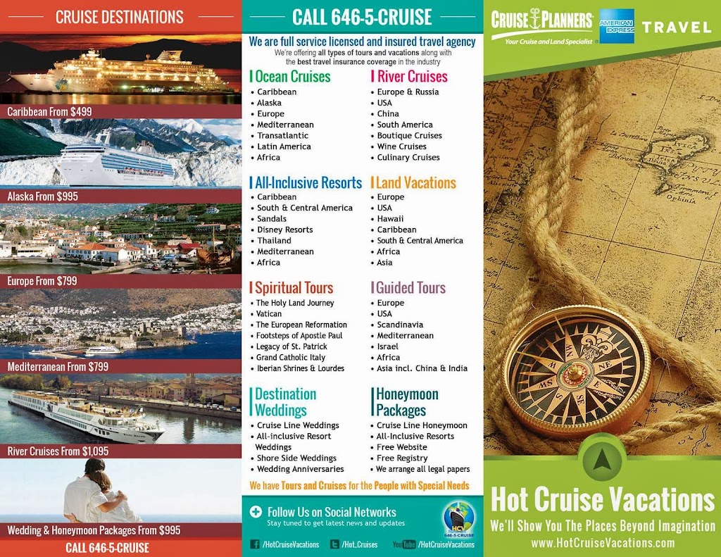 Hot Cruise Vacations | 31 Bayberry Ln, Smithtown, NY 11787 | Phone: (646) 527-8473