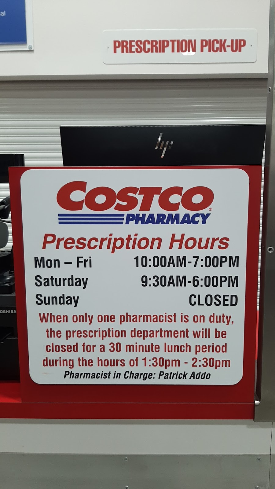 Costco Pharmacy | 650 Garden Park Blvd, Cherry Hill, NJ 08002 | Phone: (856) 406-7440