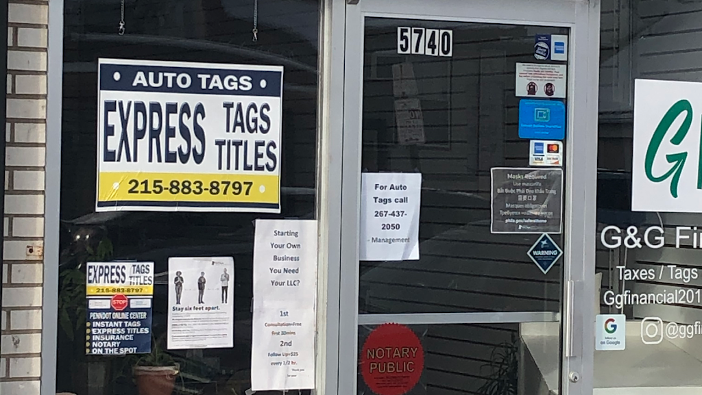 Express Tags & Titles 5th Street | 5740 N 5th St, Philadelphia, PA 19120 | Phone: (215) 883-8797