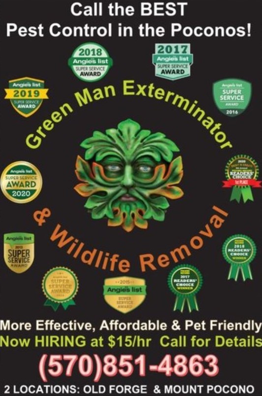 Green Man Exterminator | 506 Main St, Tobyhanna, PA 18466 | Phone: (570) 851-4863