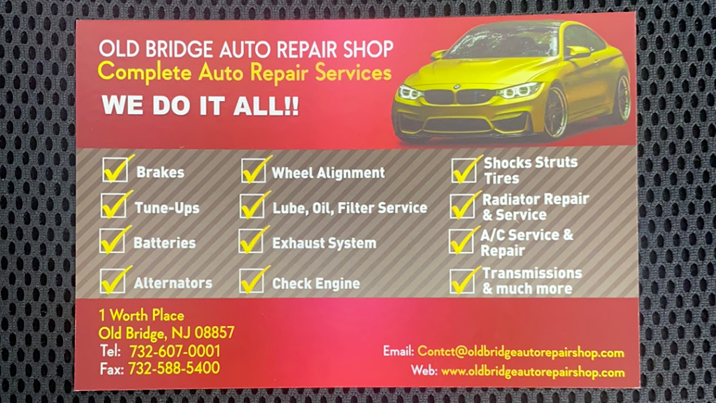 Old Bridge Auto Repair Shop | 1 Worth Pl, Old Bridge, NJ 08857 | Phone: (732) 607-0001