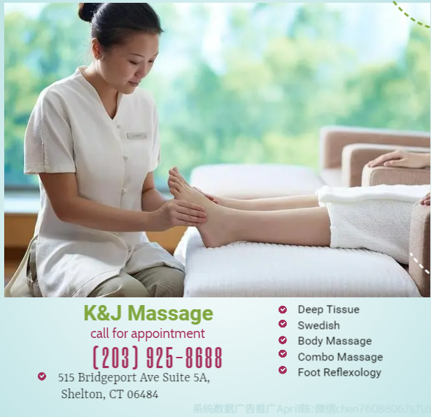 K&J Massage | 515 Bridgeport Ave #5A, Shelton, CT 06484 | Phone: (203) 925-8688