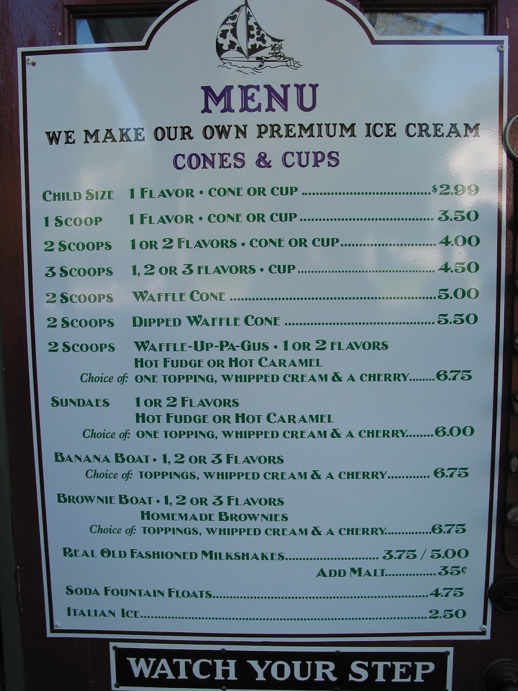 Old Lyme Ice Cream Shoppe and Café | 34 Lyme St, Old Lyme, CT 06371 | Phone: (860) 434-6942