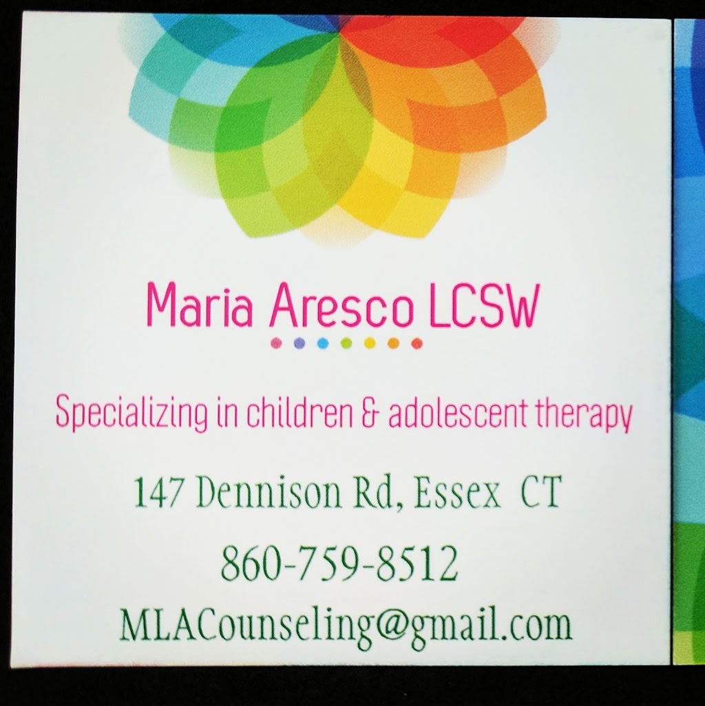 Maria Aresco LCSW | 147 Dennison Rd, Essex, CT 06426 | Phone: (860) 759-8512