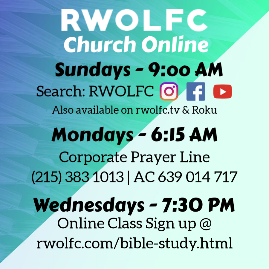 Rhema Word of Life Fellowship Church (RWOLFC) | 33 Signal Hill Dr, Voorhees Township, NJ 08043 | Phone: (856) 988-7555
