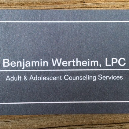 Benjamin Wertheim, LPC | 174 S Rd Suite 109, Enfield, CT 06082 | Phone: (860) 239-0049