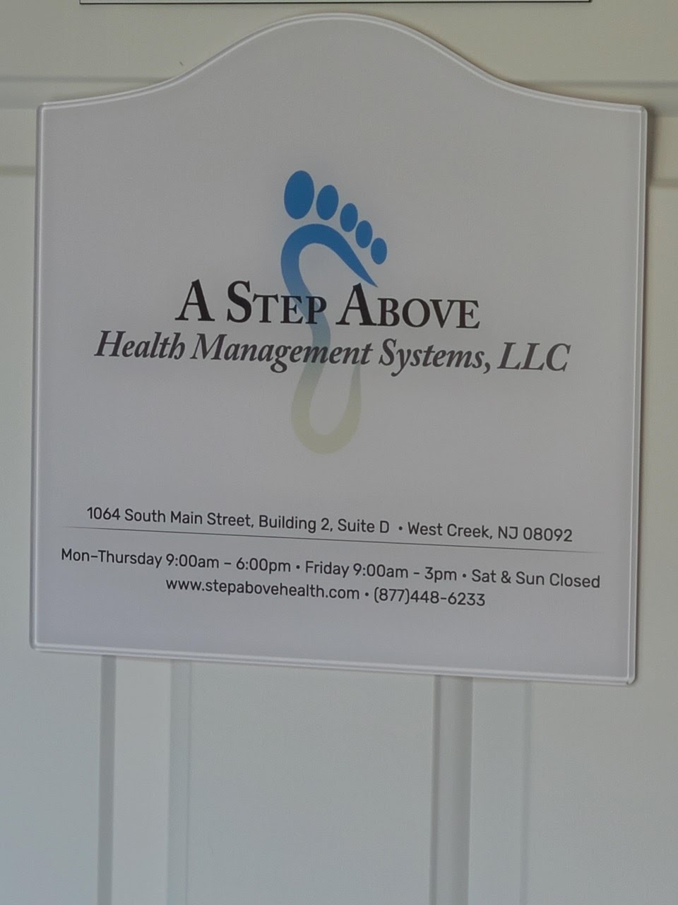 A Step Above Health Management Systems | 1064 S Main St Suite, 2D, West Creek, NJ 08092 | Phone: (877) 448-6233