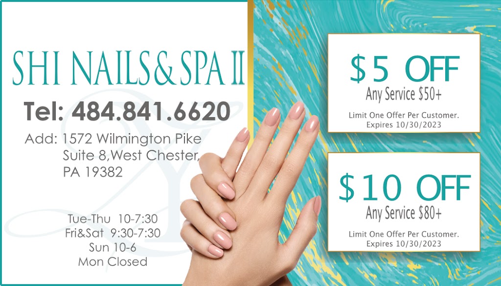 Shi Nails & Spa 2 | 1572 Wilmington Pike suite 8, West Chester, PA 19382 | Phone: (484) 841-6620