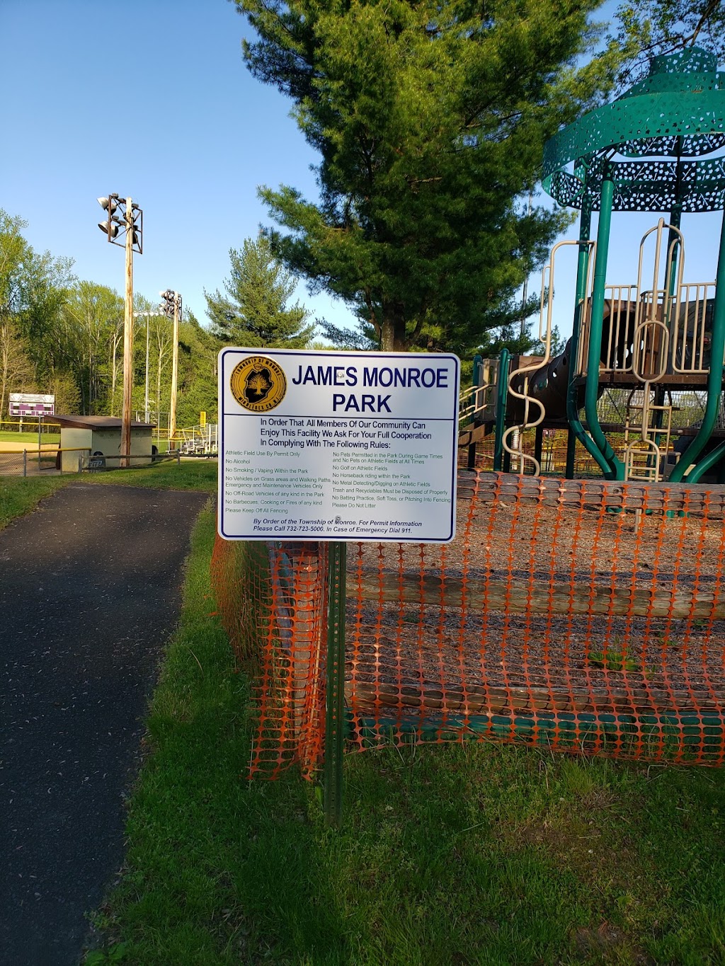 James Monroe Memorial Park | 140 Dey Grove Rd, Monroe Township, NJ 08831 | Phone: (732) 446-0671