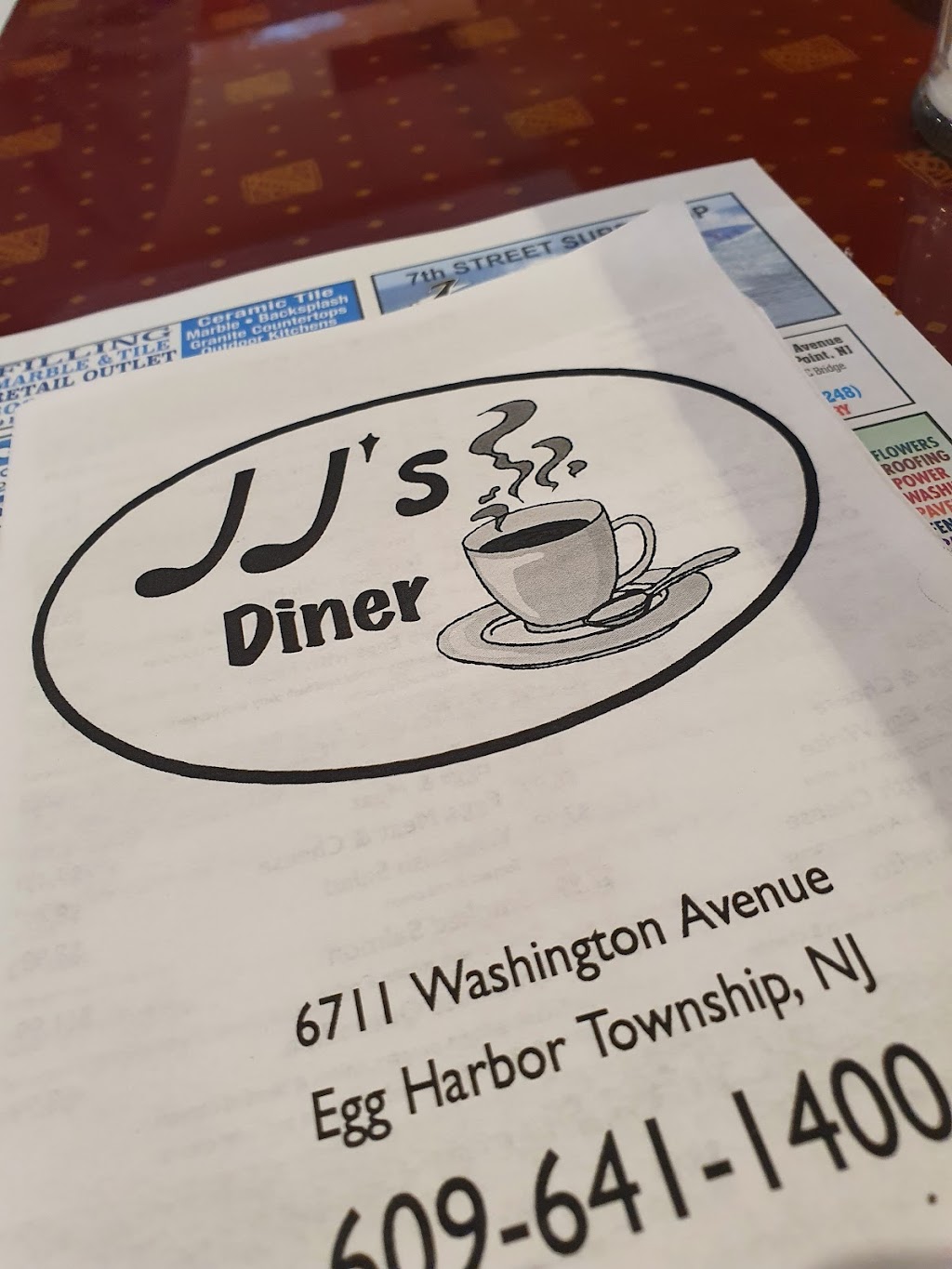 JJ’s Diner | 6711 Washington Ave, Egg Harbor Township, NJ 08234 | Phone: (609) 646-6656