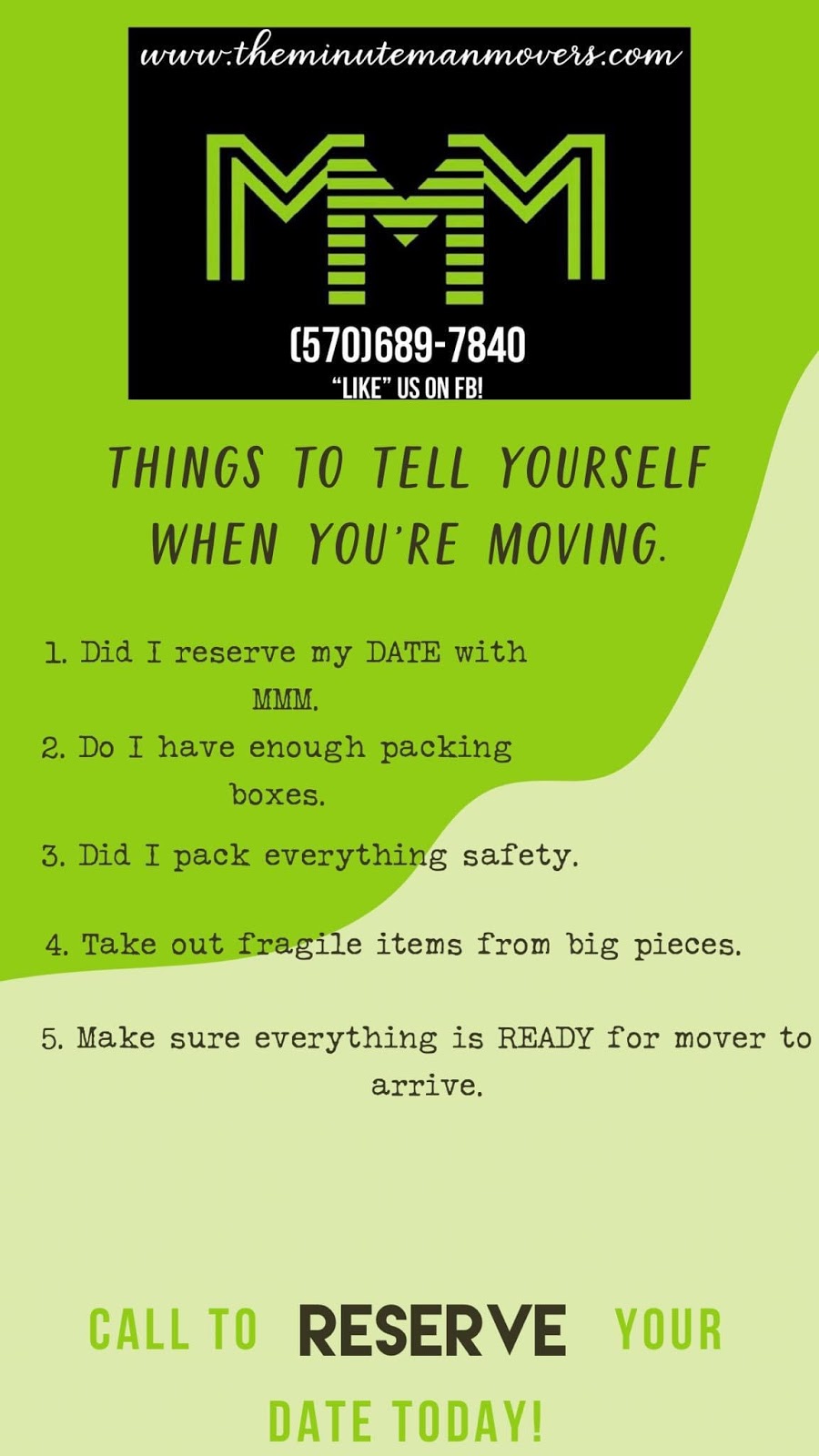 Minute Man Movers | 50 Parry Rd, Moscow, PA 18444 | Phone: (570) 689-7840