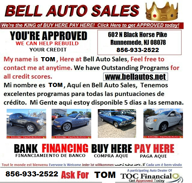 Bell Auto Sales | 1000 Creek Rd, Bellmawr, NJ 08031 | Phone: (856) 933-2522