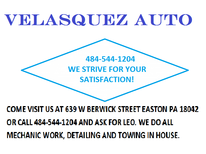 Velasquez Auto llc | 1325 Lynn St, Easton, PA 18042 | Phone: (484) 867-9928