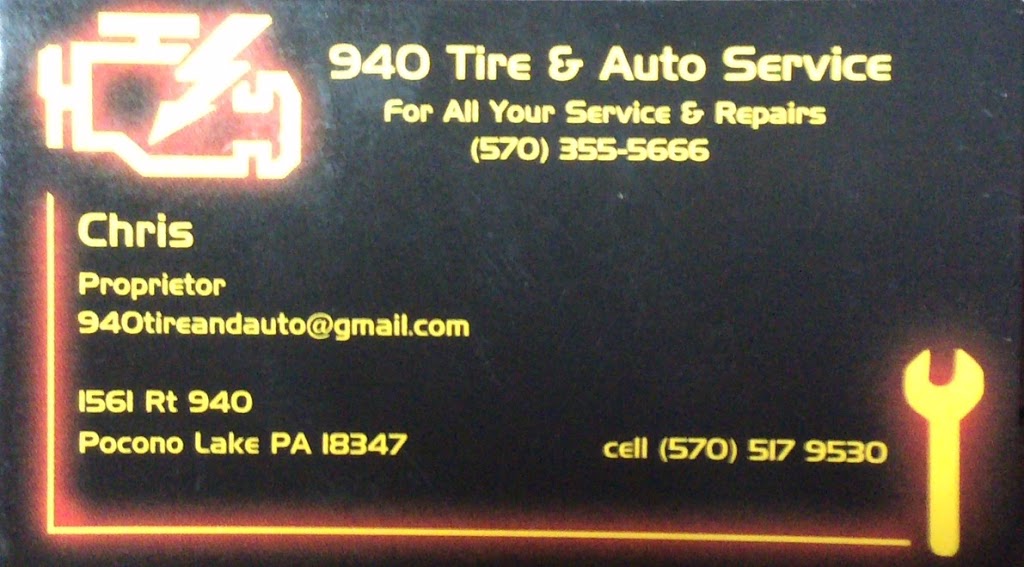 940 Tire & Auto Repair | 1561 PA-940, Pocono Lake, PA 18347 | Phone: (570) 355-5666