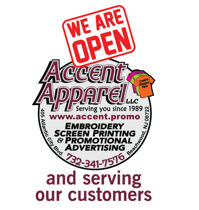 Accent Apparel LLC | 405 Atlantic City Blvd, Beachwood, NJ 08722 | Phone: (732) 341-7576