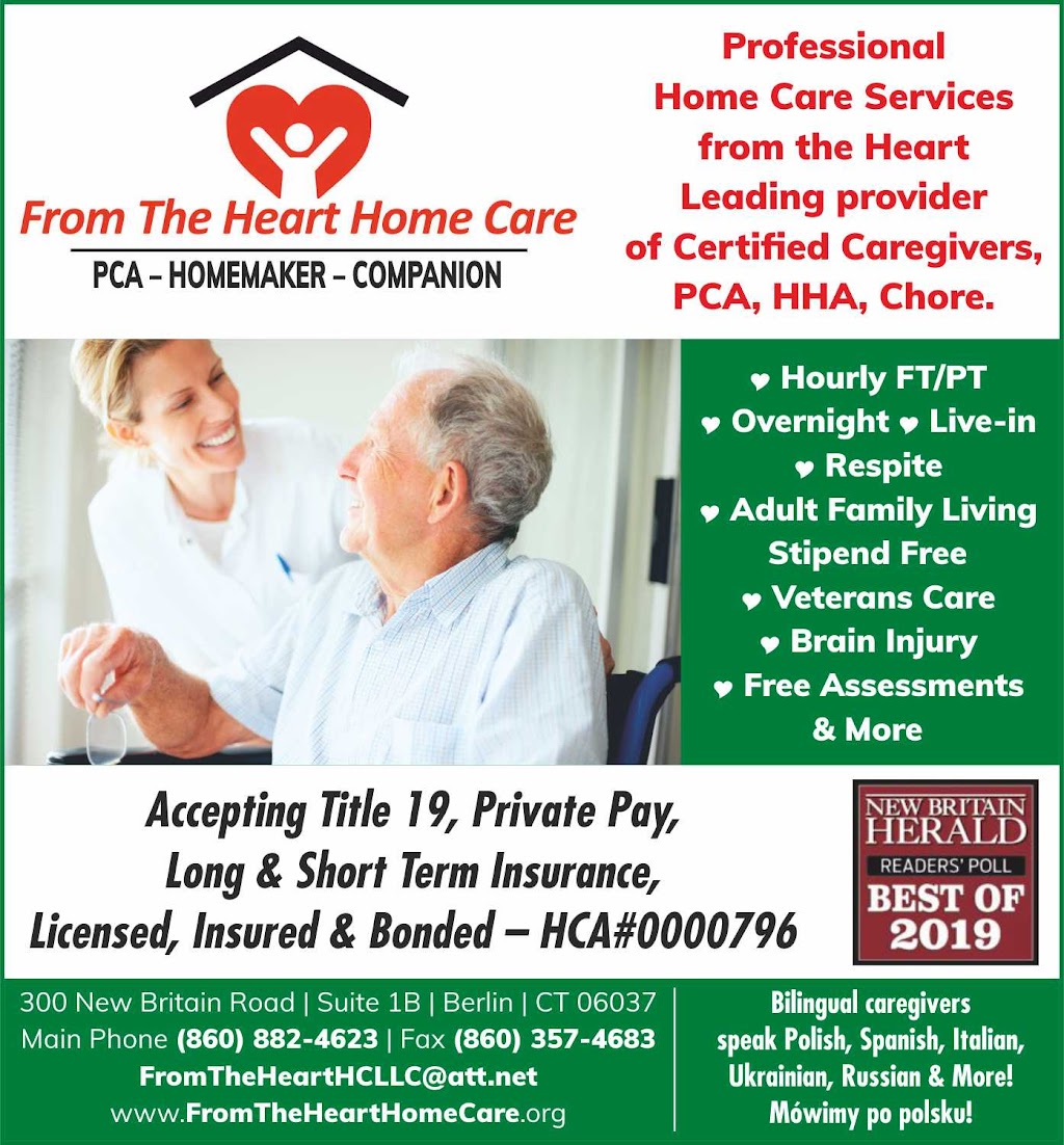 From The Heart Home Care LLC | 300 New Britain Rd #1b, Berlin, CT 06037 | Phone: (860) 882-4623