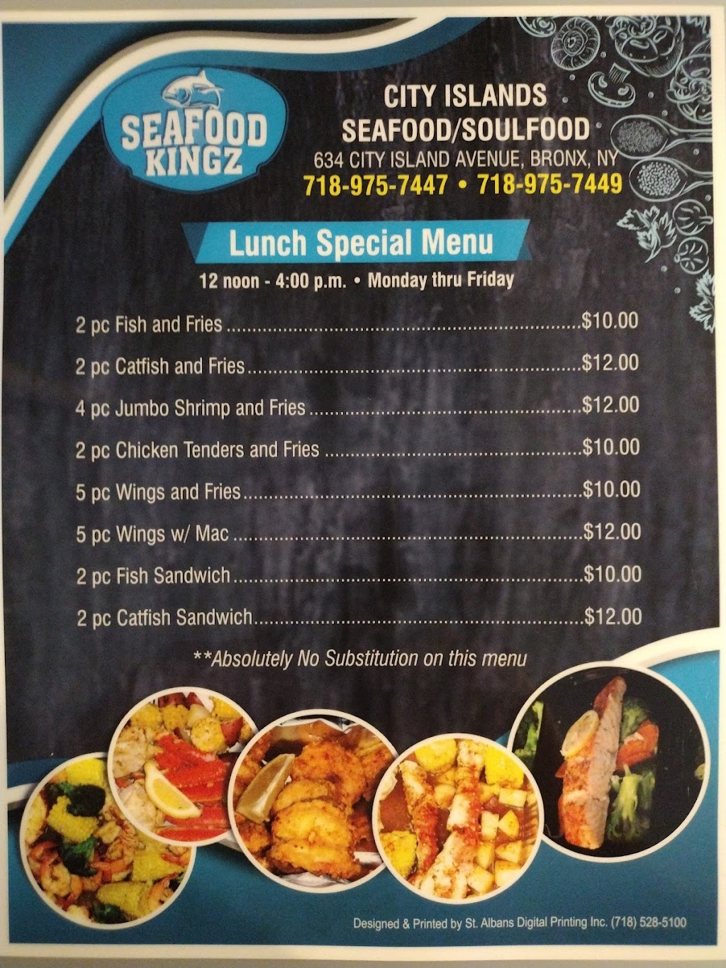 Seafood Kingz 2 Inc | 634 City Island Ave, The Bronx, NY 10464 | Phone: (718) 975-7447
