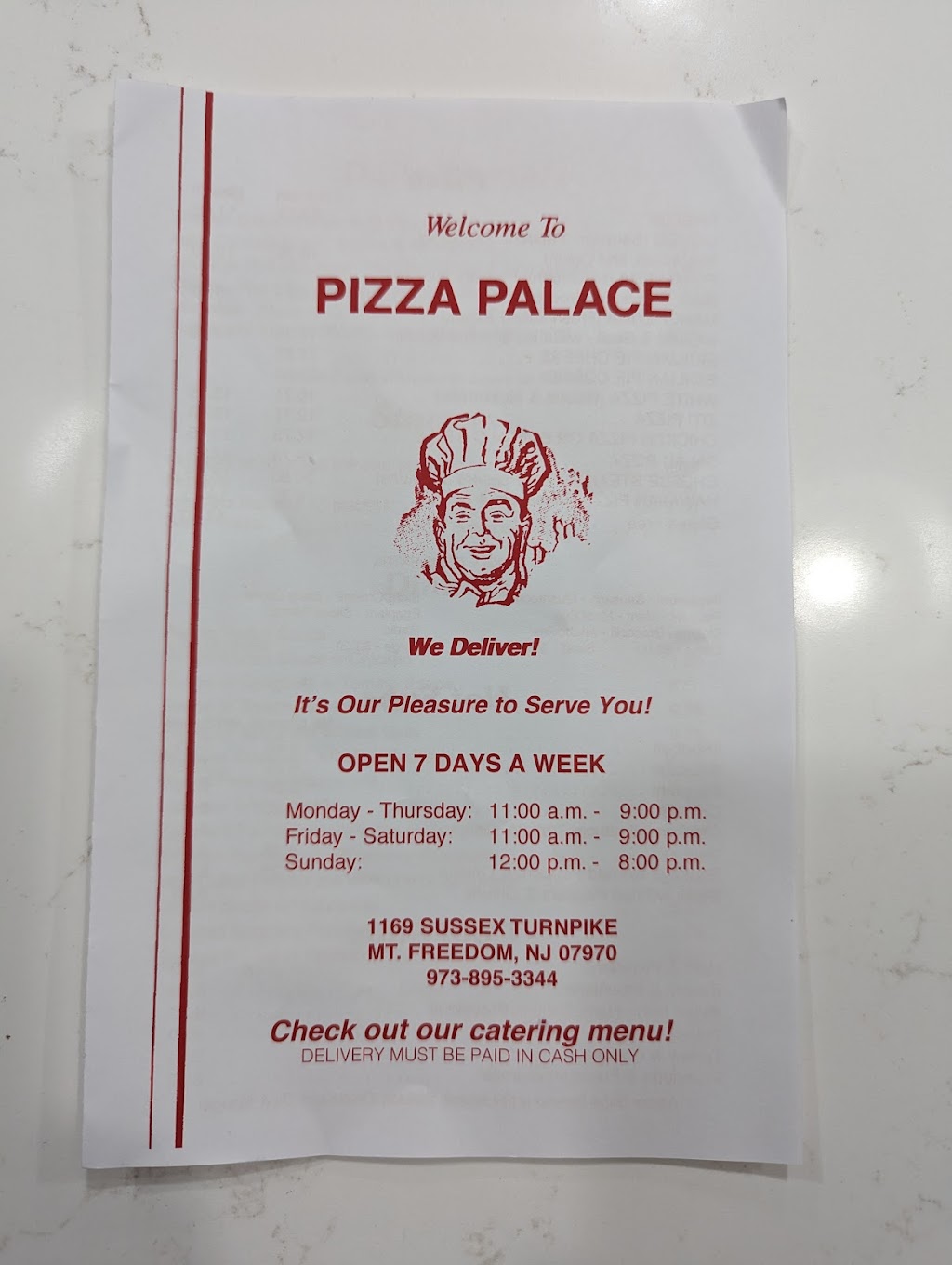 Pizza Palace | 1169 Sussex Turnpike, Randolph, NJ 07869 | Phone: (973) 895-3344
