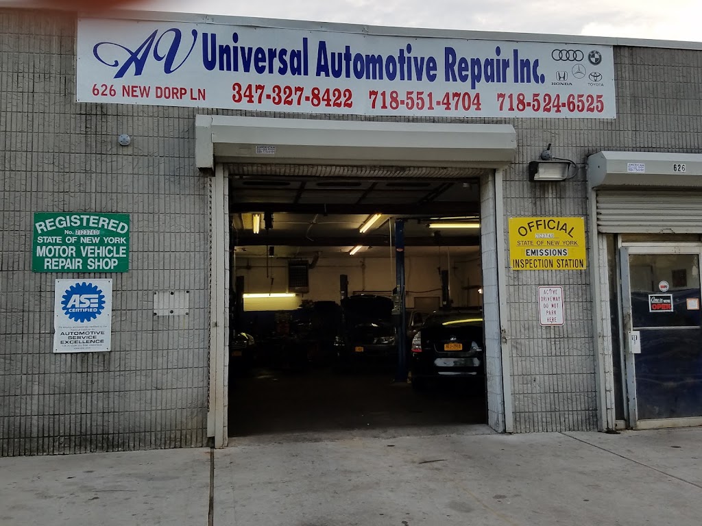 AV Universal Automotive Repair INC | 626 New Dorp Ln, Staten Island, NY 10306 | Phone: (718) 667-1582