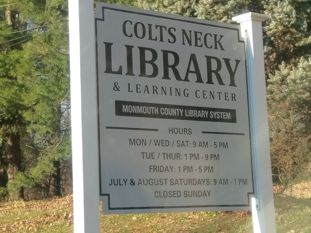 Colts Neck Library | 1 Winthrop Dr, Colts Neck, NJ 07722 | Phone: (732) 431-5656