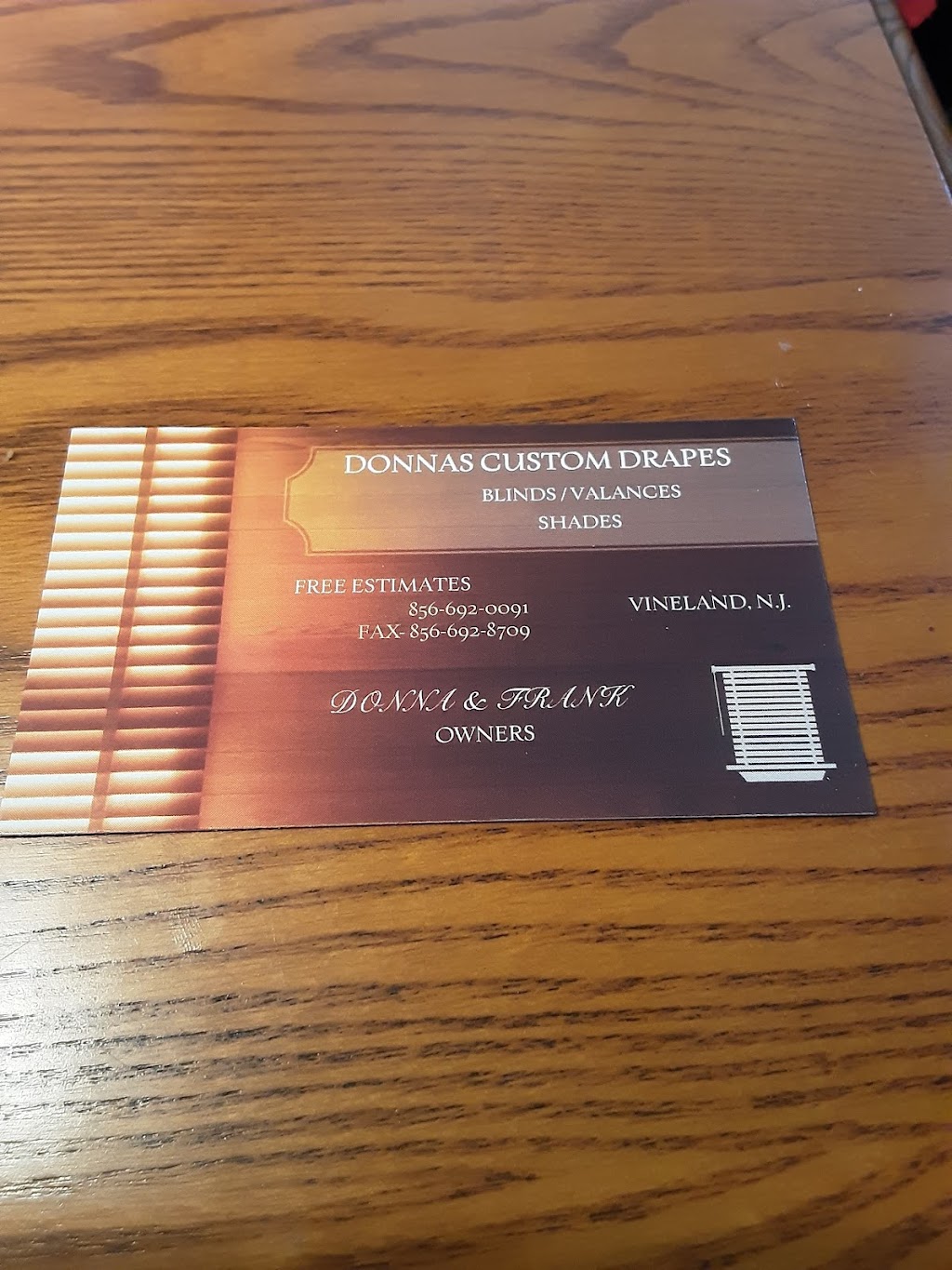 Donnas Custom Draperies | 548 Becker Dr, Vineland, NJ 08361 | Phone: (856) 692-0091