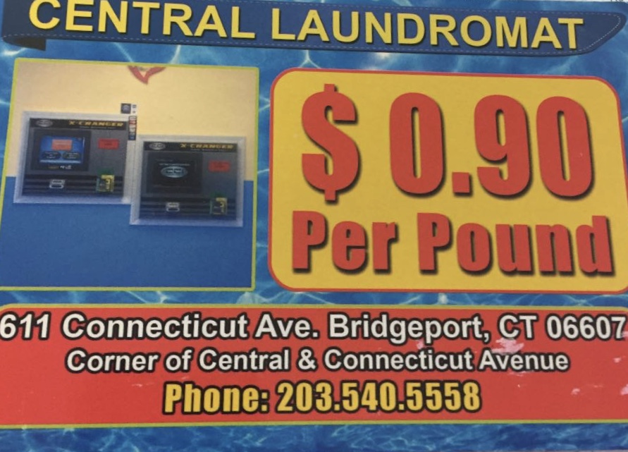 Central Laundromat (Free Dry) | 611 Connecticut Ave, Bridgeport, CT 06607 | Phone: (203) 540-5558