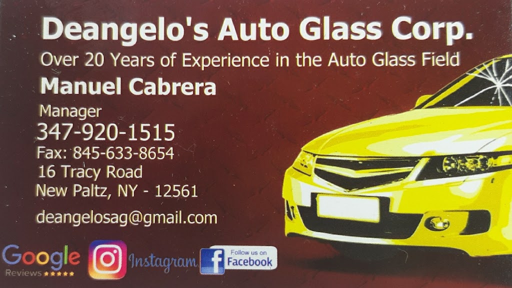 Deangelos Auto Glass Corp. | 16 Tracy Rd, New Paltz, NY 12561 | Phone: (347) 920-1515
