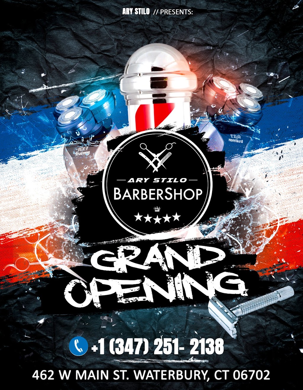Arystilo barbershop | 462 W Main St, Waterbury, CT 06702 | Phone: (203) 528-3043