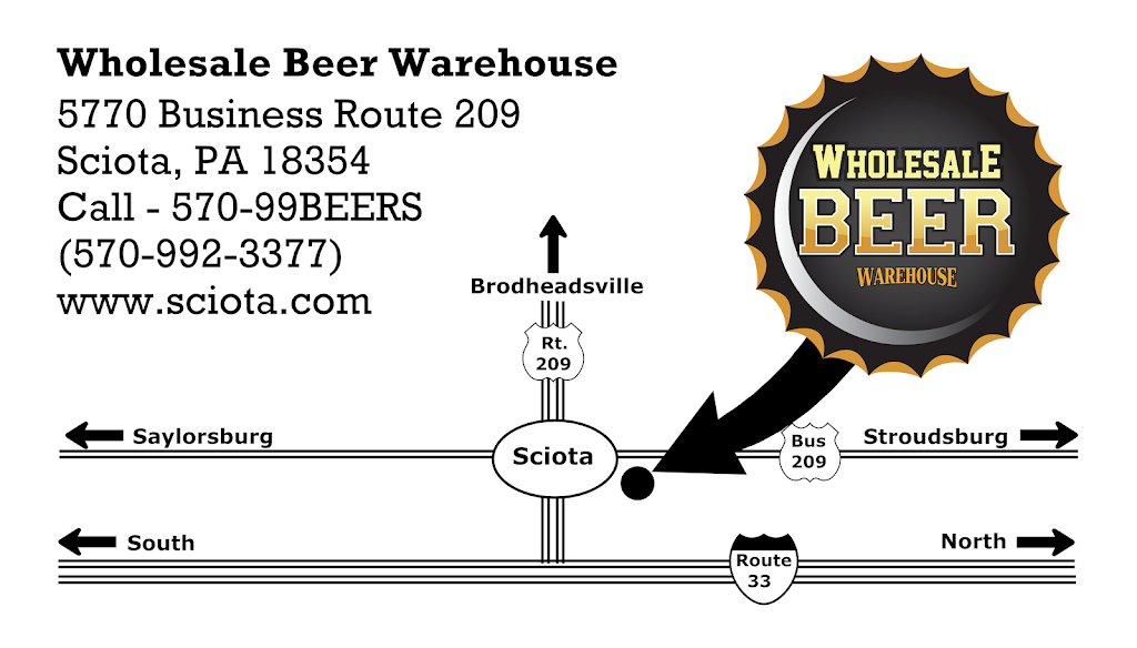 Wholesale Beer Warehouse | 5770 US-209, Sciota, PA 18354 | Phone: (570) 992-3377